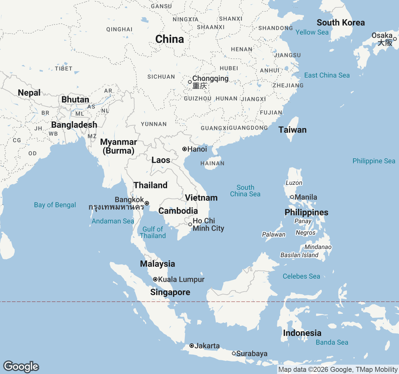 Map of Vietnam